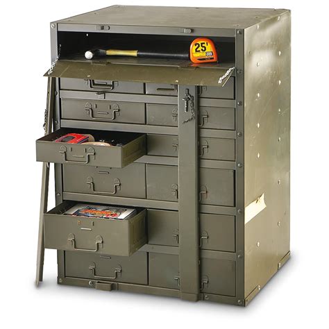 metal military box table|military metal storage containers.